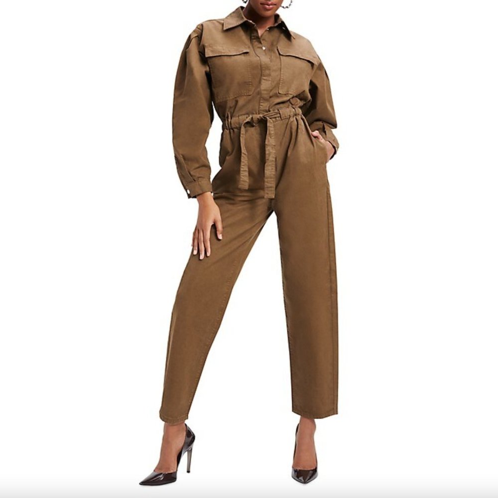 Good American Good Cinched Jumpsuit (Size M)